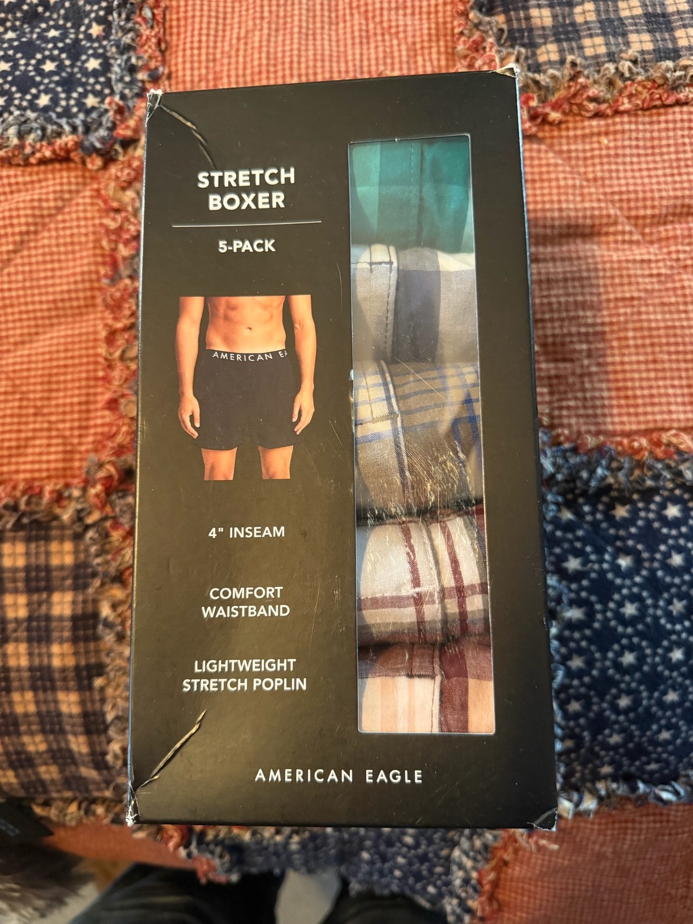 5 pair new AE boxers